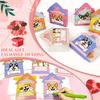 24 Pack Valentines Day Cards with Dog Figurines, Valentines Day Gifts for Kids of Puppy Miniature Toys, Kids Valentines Cards Box & Resin Mini Dog Toys, Valentines Party Favors for Boys Girls view 4
