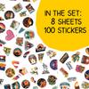 100PCS Arizona Stickers  Desert Landscape, Cactus & Western Vinyl Decals for Laptop, Water Bottle, Scrapbook view 2