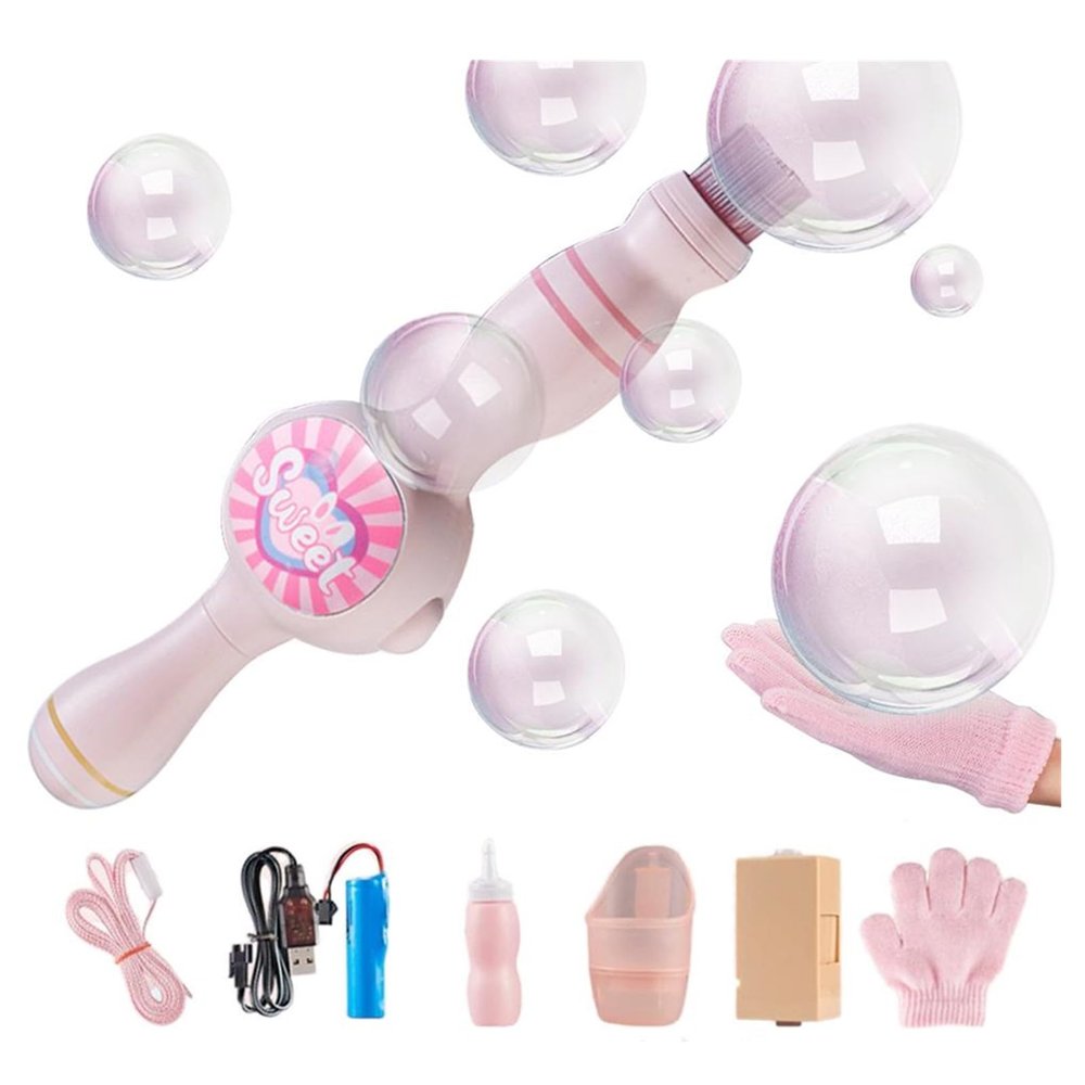 Elastic Bubble Fog Wand, Magic Smoke Bubble Machine with Colorful Elastic Bubbles & Smoke Effect, Portable Interactive Mist Bubbles Machines for Parties, Fun Science Experiments Toys