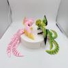 NevaFlew Articulated Quetzal 3D-Printed Poseable with Flexible Wings & Long Tail, Mythical Tropical Bird Toy/Desk Decor (red/Green/Blue) view 1