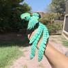 NevaFlew Articulated Quetzal 3D-Printed Poseable with Flexible Wings & Long Tail, Mythical Tropical Bird Toy/Desk Decor (red/Green/Blue) view 4