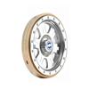 BATRAZZI RC Crawlers Truck Upgrade Parts for 1/18 FMS FCX18 K10& Hummer EV : Aluminum 1.2" Rogue Beadlock Wheels (2pcs) Silver with Blue hubcaps view 4