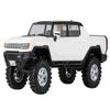 BATRAZZI RC Crawlers Truck Upgrade Parts for 1/18 FMS FCX18 K10& Hummer EV : Aluminum 1.2" Rogue Beadlock Wheels (2pcs) Blue with Blue hubcaps view 4