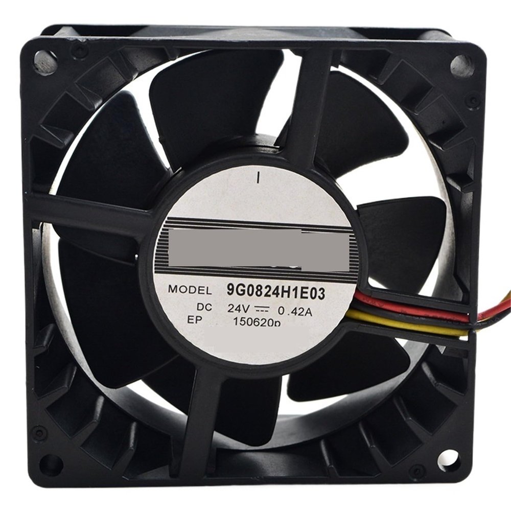 for 9G0824H1E03 24V 0.42A 8cm 8038 80x80x38mm 3 Wires Double Ball Bearing Cooling Fan