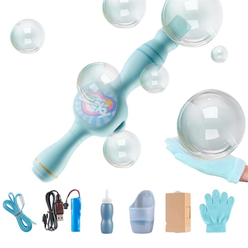 Elastic Bubble Fog Wand,Magic Smoke BubbleMachine with Colorful Elastic Bubbles & Smoke Effect,Fog BubbleMachine for Kids,Portable Interactive Mist BubbleMachines for Parties