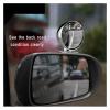 Adjustable Back Seat Baby Mirror - Multifunctional Wide Angle Car Monitor for Kids(Silver) view 4