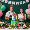 14PCS Football Party Supplies Set Goal Post Cake Topper Mini Footballs Mini Helmet Perfect for Football Themed Birthday Parties and Sports Gatherings view 3
