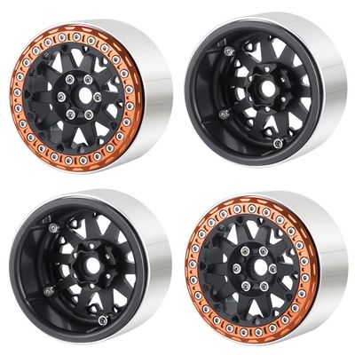 4PCS 2.2 Inch Rims Hubs Compatible with 1 10 Scale RC Crawler Cars Such As Wraith and TRX6 Upgrade Parts(No.1-Color G)