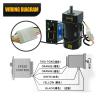 120W Micro AC Gear Induction Motor 110V 220V Single Phase Speed Grovernor Engine with 5RPM to 1350RPM Controller(220v,0-390rpm) view 2