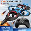 2.4Ghz Remote Control Foam Airplane Toy,EPP Foam Remote Control Airplane with LED Lights,FoamRemoteControl Airplanes RC Planes,360 Flip,3 Adjustable Speeds,Easy-to-Fly for Kids Beginners view 4