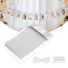 12 Month Photo Banner Card Happy First Birthday Party Decoration Supplies DIY Props 12 Photo Cards for Baby Growth Record from January to December Hard Cardboard Material 17x13cm (Silver) view 2