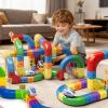 Electric Train Set Flexible Race Track,Motorized Gravity-Defying Vehicle with DIY Flexible Tracks, Boys & Girls Ages 3 4 5 6 7 8, (123PCS) view 4