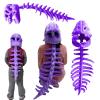 2026 New Silly Dino Plush Skeleton, Realistic Dinosaur Skeleton Plush Costume,Wearable Dinosaur Skeletons Plushes (Purple, 120cm/47in) view 1