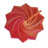 3D Printed Expanded Sensory Fidget Star with Handle  New Stress Relief Whirling Spiral Toy, Star Sensation Tree Toy, Integralz Expand Hexagonal Decompression Tentativea (red-Gold, 3.3inch) view 1