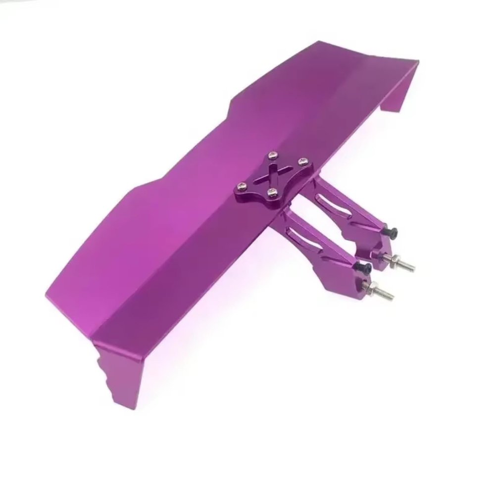 Rc Toys Parts For Lc For Racing L6147 Truggy For Wltoys 144001 124019 124017 1/14 Metal Tail Wing Accesories Part Upgrade Parts(PURPLE)