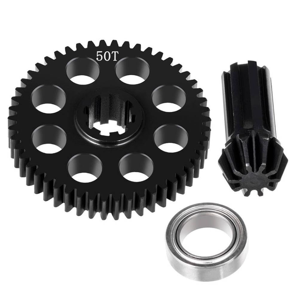 50T Steel Gear Assembly Differential Drive Gear Compatible with 1/14 14210 14302 1/16 16207 16208 H16 H16PL H16DR Models Parts Compatible with RC Car