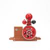 Retrol & OKMO B01 Metal Engine Model, Hit-and-Miss Ball-Top Water-Cooled Single-Cylinder 4-Stroke Internal Combustion Engine with Ignition System and Wooden Display Stand view 4