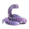 3D Printed Snake Toys, Flexible 3D Printed Animal, Fidget ADHDs Snake Toys, Perfect Desk Pet for Animal Collectors, Halloween Decor, Christmas Toy 2025 Light Purple 24in view 1