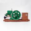 Retrol & OKMO Z01 Metal Engine Model, Hit-and-Miss Throttling Governor Single-Cylinder 4-Stroke Internal Combustion Engine with Ignition System and Wooden Display Stand view 2