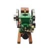 Retrol & OKMO Z01 Metal Engine Model, Hit-and-Miss Throttling Governor Single-Cylinder 4-Stroke Internal Combustion Engine with Ignition System and Wooden Display Stand view 4