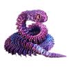 3D Printed Snake Toys, Flexible 3D Printed Animal, Fidget ADHDs Snake Toys, Perfect Desk Pet for Animal Collectors, Halloween Decor, Christmas Toy 2025 Purple 24in view 1