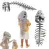 2026 New Silly Dino Plush Skeleton, Realistic Dinosaur Skeleton Plush Costume,Wearable Dinosaur Skeletons Plushes (Gray, 80cm/31in) view 1