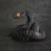 3D Printed Snake Toys, Flexible 3D Printed Animal, Fidget ADHDs Snake Toys, Perfect Desk Pet for Animal Collectors, Halloween Decor, Christmas Toy 2025 Silver 24in view 2