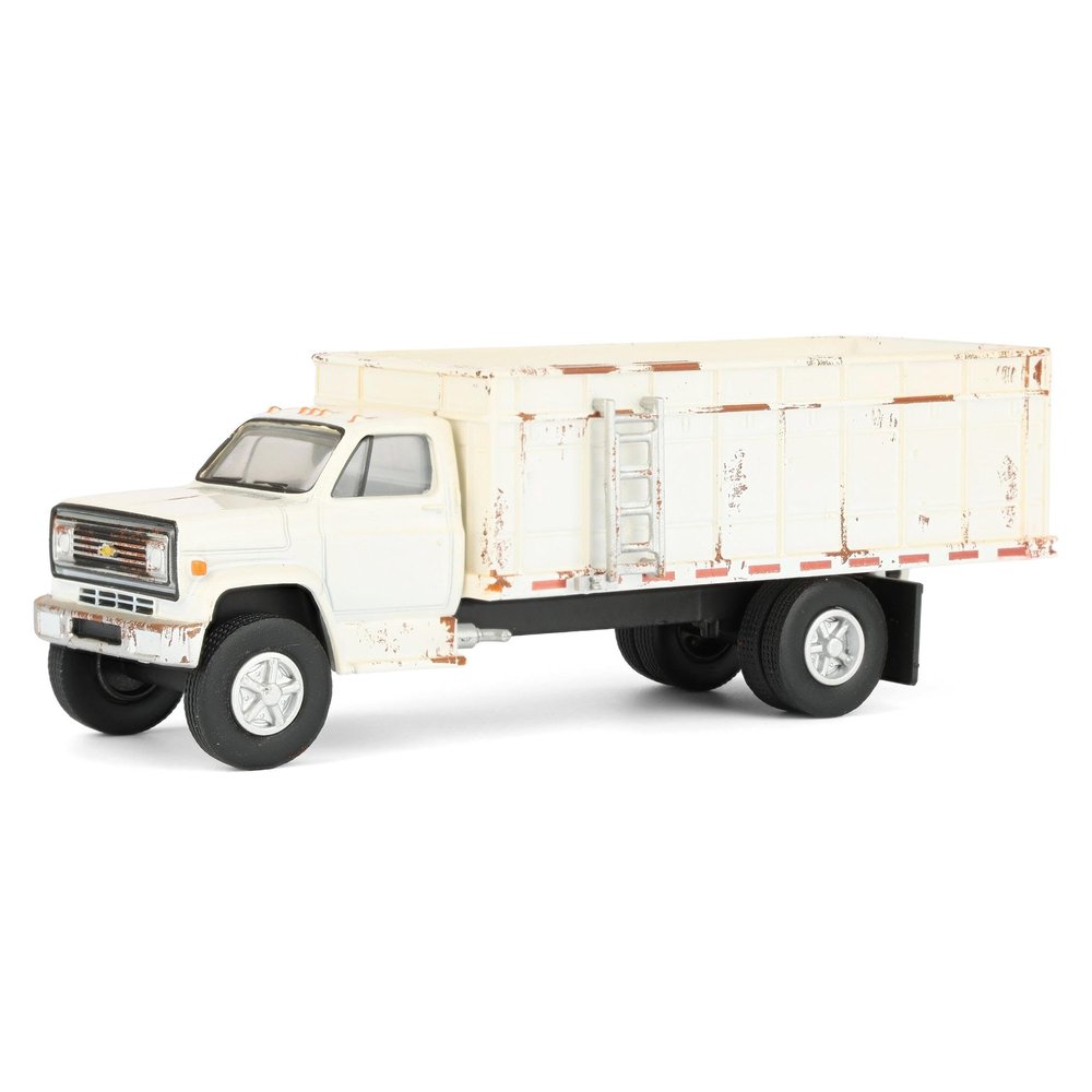 1/64 1980 Chevrolet C-70 Weathered Grain Truck, White, Greenlight S.D. Trucks Series 20 45200-A
