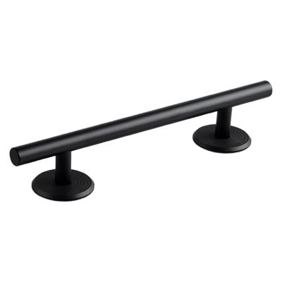 Colaxi Professional Fingerboard Round Rail for Training, Mini Skateboard Rail Obstacle with Stable Base, Aluminum Alloy Fingerboard Deck Toy, Skatepark Accessory for Fingerboard Players, 20cm Black