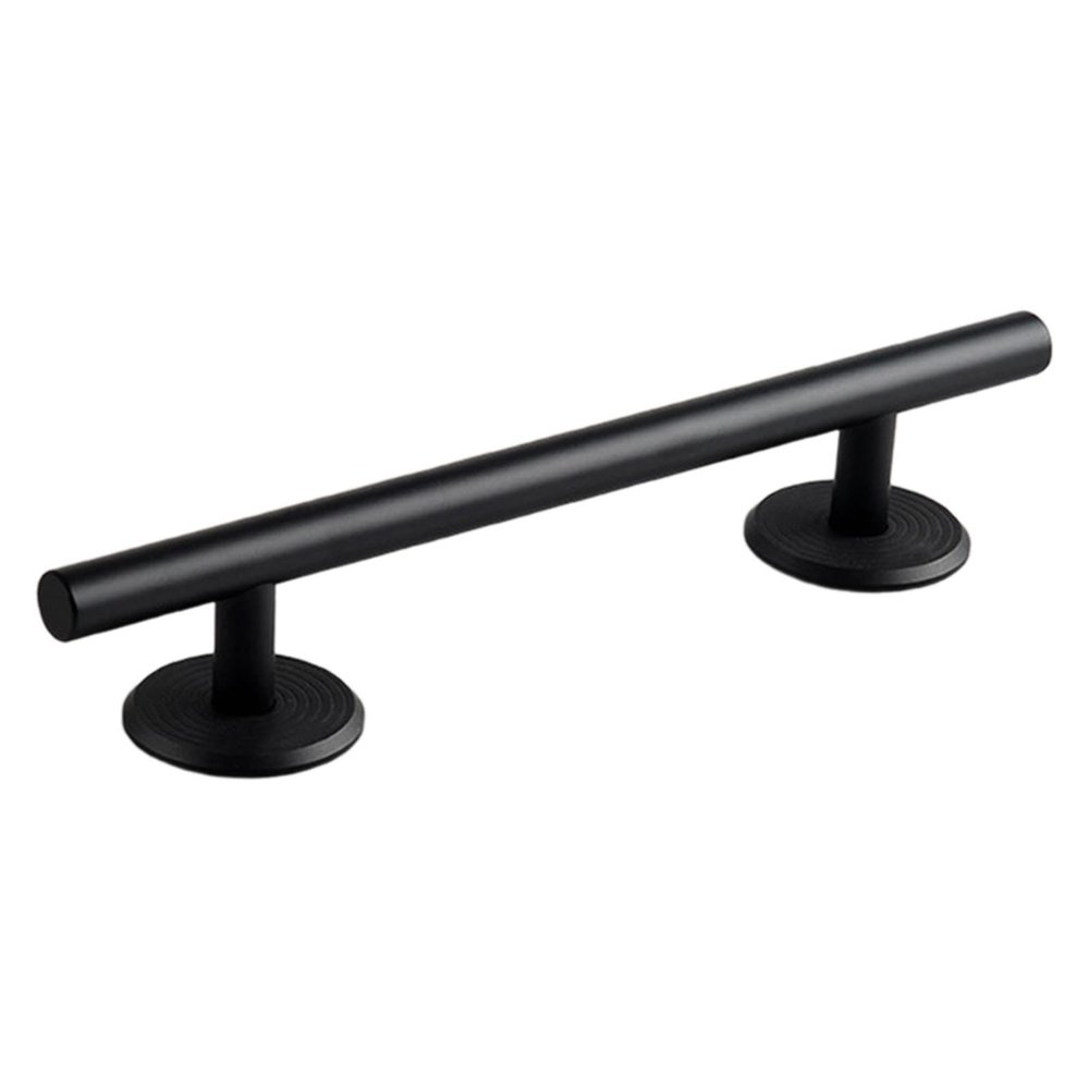 Colaxi Professional Fingerboard Round Rail for Training, Mini Skateboard Rail Obstacle with Stable Base, Aluminum Alloy Fingerboard Deck Toy, Skatepark Accessory for Fingerboard Players, 20cm Black