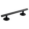 Colaxi Professional Fingerboard Round Rail for Training, Mini Skateboard Rail Obstacle with Stable Base, Aluminum Alloy Fingerboard Deck Toy, Skatepark Accessory for Fingerboard Players, 20cm Black view 1