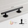 Colaxi Professional Fingerboard Round Rail for Training, Mini Skateboard Rail Obstacle with Stable Base, Aluminum Alloy Fingerboard Deck Toy, Skatepark Accessory for Fingerboard Players, 20cm Black view 4