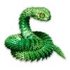 3D Printed Snake Toys, Flexible 3D Printed Animal, Fidget ADHDs Snake Toys, Perfect Desk Pet for Animal Collectors, Halloween Decor, Christmas Toy 2025 Green 18in view 1