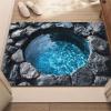 3D Hole Rug - Dog Gets Scaredof 3D Carpet, Rug That Looks Like a Hole, Optical Illusion Rugs for Pranks, as Test & Game with Your Cat or Dog Slip-Resistant Quick-Drying view 1