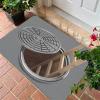 3D Hole Rug - Dog Gets Scaredof 3D Carpet, Rug That Looks Like a Hole, Optical Illusion Rugs for Pranks, as Test & Game with Your Cat or Dog Slip-Resistant Quick-Drying view 1