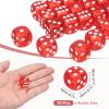 uxcell 6 Sided Acrylic Dice,18mm/0.71" 18mm/0.71" Game Red 10Pcs view 2