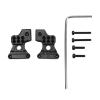2pcs Metal Aluminum Alloy Rear Shock Tower for Axial SCX24 1/24 RC Car Upgrades Parts (Black) view 1