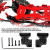 2pcs Metal Aluminum Alloy Rear Shock Tower for Axial SCX24 1/24 RC Car Upgrades Parts (Black) view 3
