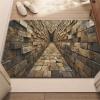3D Hole Rug - Dog Gets Scaredof 3D Carpet, Rug That Looks Like a Hole, Optical Illusion Rugs for Pranks, as Test & Game with Your Cat or Dog Slip-Resistant Quick-Drying view 1