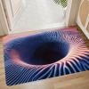 3D Hole Rug - Dog Gets Scaredof 3D Carpet, Rug That Looks Like a Hole, Optical Illusion Rugs for Pranks, as Test & Game with Your Cat or Dog Slip-Resistant Quick-Drying view 1