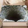 3D Hole Rug - Dog Gets Scaredof 3D Carpet, Rug That Looks Like a Hole, Optical Illusion Rugs for Pranks, as Test & Game with Your Cat or Dog Slip-Resistant Quick-Drying view 1