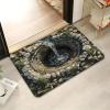 3D Hole Rug - Dog Gets Scaredof 3D Carpet, Rug That Looks Like a Hole, Optical Illusion Rugs for Pranks, as Test & Game with Your Cat or Dog Slip-Resistant Quick-Drying view 1