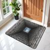 3D Hole Rug - Dog Gets Scaredof 3D Carpet, Rug That Looks Like a Hole, Optical Illusion Rugs for Pranks, as Test & Game with Your Cat or Dog Slip-Resistant Quick-Drying view 2