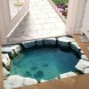 3D Hole Rug - Dog Gets Scaredof 3D Carpet, Rug That Looks Like a Hole, Optical Illusion Rugs for Pranks, as Test & Game with Your Cat or Dog Slip-Resistant Quick-Drying view 1