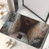 3D Hole Rug - Dog Gets Scaredof 3D Carpet, Rug That Looks Like a Hole, Optical Illusion Rugs for Pranks, as Test & Game with Your Cat or Dog Slip-Resistant Quick-Drying view 1
