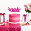 Fangleland Quarter Life Crisis Cake Topper, Hot Pink Glitter view 2