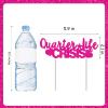 Fangleland Quarter Life Crisis Cake Topper, Hot Pink Glitter view 3