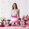 Fangleland Quarter Life Crisis Cake Topper, Hot Pink Glitter view 4