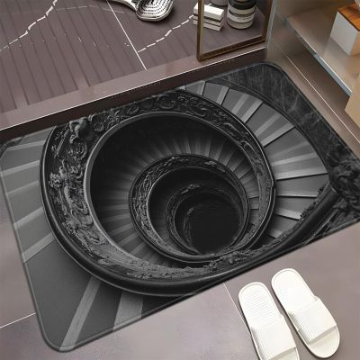 3D Hole Rug - Dog Gets Scaredof 3D Carpet, Rug That Looks Like a Hole, Optical Illusion Rugs for Pranks, as Test & Game with Your Cat or Dog Slip-Resistant Quick-Drying