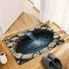 3D Hole Rug - Dog Gets Scaredof 3D Carpet, Rug That Looks Like a Hole, Optical Illusion Rugs for Pranks, as Test & Game with Your Cat or Dog Slip-Resistant Quick-Drying view 1